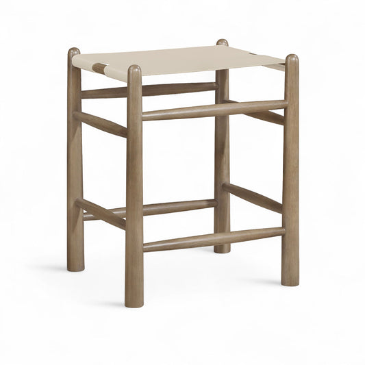 Santos - Backless Counter Stool With Stained Brown Base