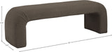 Niagara Contemporary Boucle Fabric Bench – Elegant Seating for Modern Spaces and Stylish Decor