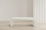 Niagara Contemporary Boucle Fabric Bench – Elegant Seating for Modern Spaces and Stylish Decor
