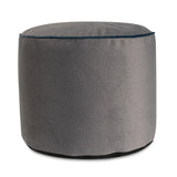 Qivuit Gray Tall Pouf