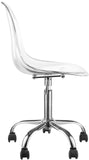 Clarion Lucite Seat And Metal Base Office Chair