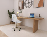 Clarion Lucite Seat And Metal Base Office Chair