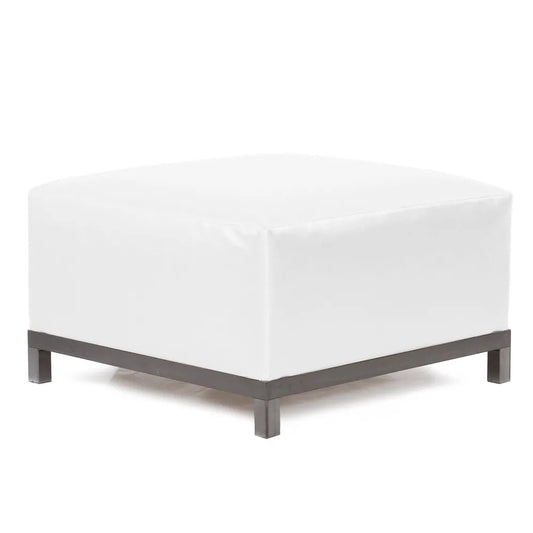 Axis Ottoman Atlantis White Titanium Frame