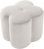 Clover Velvet Upholstered Stool