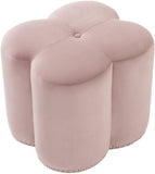 Clover Velvet Upholstered Stool
