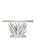 Agave White Console Table