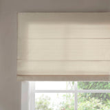 Matte Solid Room Darkening Cordless Roman Blind, Ivory