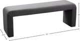 Minimalist Velvet Bench - Contemporary Stylish Seating for Mudroom, Bedroom, or Game Night Fun