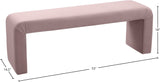 Minimalist Velvet Bench - Contemporary Stylish Seating for Mudroom, Bedroom, or Game Night Fun