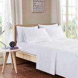 Sheet Set with Side Storage Pockets, White