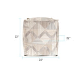 Prisma Natural Square Pouf