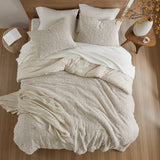 3-Piece Oversized Cotton Matelasse Comforter Set