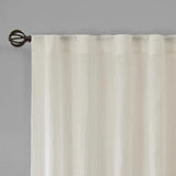 Wholesale Crushed Sheer Window Panel Pair (2), White