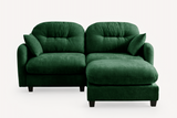 NUVIA 74" Loveseat with 1 Ottoman