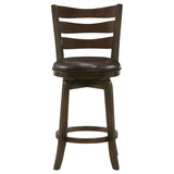 Murphy Wood Counter Height Swivel Bar Chair Dark Brown