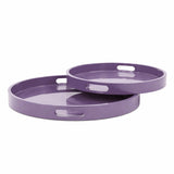 Saint Tropez Round Tray Set of 2 - Cherry