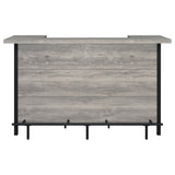 Bellemore Freestanding Home Bar Wine Cabinet Grey Driftwood