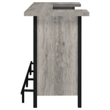 Bellemore Freestanding Home Bar Wine Cabinet Grey Driftwood