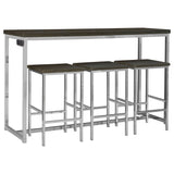 Cassidy 4-piece Counter Height Dining Table Set Dark Oak