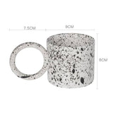 Nordic Ceramic Mug with Big Round Handle