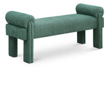 Stefano Bench - Chic Art Deco Polyester Fabric Bench for Cozy Entryway or Bedroom Seating Solution