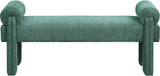 Stefano Bench - Chic Art Deco Polyester Fabric Bench for Cozy Entryway or Bedroom Seating Solution