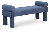 Stefano Bench - Chic Art Deco Polyester Fabric Bench for Cozy Entryway or Bedroom Seating Solution
