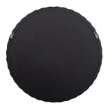 Gita Braided Round Mirror in Glossy Hunter Green