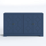 56" 4-Door Sideboard Cabinet – Adjustable Shelves