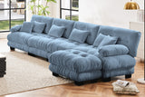 CLOUDIES 173" 4 Seater Sofa with 1 Ottoman