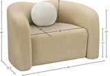 Kali Chair - Cozy Faux Shearling Teddy Fabric Armchair for Ultimate Comfort in Any Room