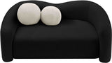 Kali Loveseat - Cozy Faux Shearling Teddy Fabric, Sturdy Eucalyptus Frame, Perfect for Any Room