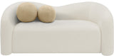 Kali Loveseat - Cozy Faux Shearling Teddy Fabric, Sturdy Eucalyptus Frame, Perfect for Any Room
