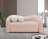 Kali Loveseat - Cozy Faux Shearling Teddy Fabric, Sturdy Eucalyptus Frame, Perfect for Any Room