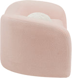 Kali Loveseat - Cozy Faux Shearling Teddy Fabric, Sturdy Eucalyptus Frame, Perfect for Any Room
