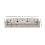 Comfy Modular Sofa - Versatile Linen Textured Design with Overstuffed Cushions for Ultimate Comfort