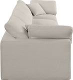 Comfy Modular Sofa - Stylish Linen Textured Design with Overstuffed Cushions for Ultimate Comfort