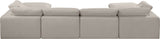Comfy Modular Sectional - Luxurious Linen Fabric Seating with Plush Cushions for Ultimate Relaxation