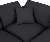 Comfy Modular Sectional Sofa in Durable Linen Fabric - Overstuffed Cushions for Ultimate Comfort