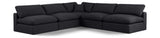 Comfy Modular Sectional - Luxurious Linen Fabric with Overstuffed Cushions for Ultimate Comfort and Style