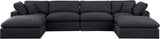 Comfy Modular Sectional - Luxurious Linen Fabric Seating with Plush Cushions for Ultimate Relaxation