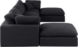 Comfy Modular Sectional - Luxurious Linen Fabric Seating with Plush Cushions for Ultimate Relaxation