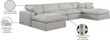 Comfy Modular Sectional - Luxurious Linen Fabric Seating with Plush Cushions for Ultimate Relaxation