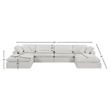 Comfy Modular Sectional - Luxurious Linen Fabric Seating with Plush Cushions for Ultimate Relaxation