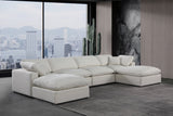 Comfy Modular Sectional - Luxurious Linen Fabric Seating with Plush Cushions for Ultimate Relaxation