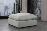 Comfy Fabric Upholstered Modular Ottoman