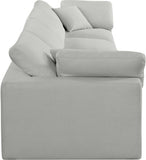 Comfy Modular Sofa - Stylish Linen Textured Design with Overstuffed Cushions for Ultimate Comfort