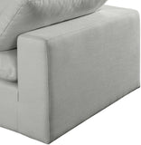 Comfy Modular Sectional Sofa - Versatile Linen Textured Design with Overstuffed Down Feather Cushions