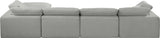 Comfy Modular Sectional Sofa in Durable Linen Fabric - Overstuffed Cushions for Ultimate Comfort