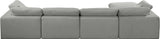 Comfy Modular Sectional Sofa in Durable Linen Fabric - Overstuffed Cushions for Ultimate Comfort